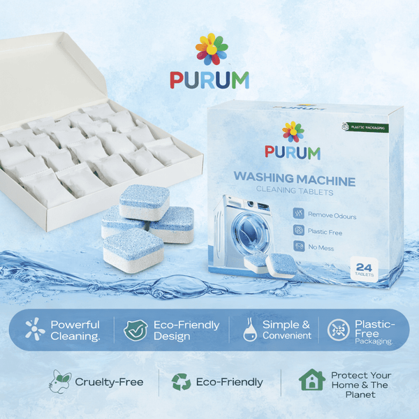 Purum Washing Machine Cleaner Tablets – 24 Pack