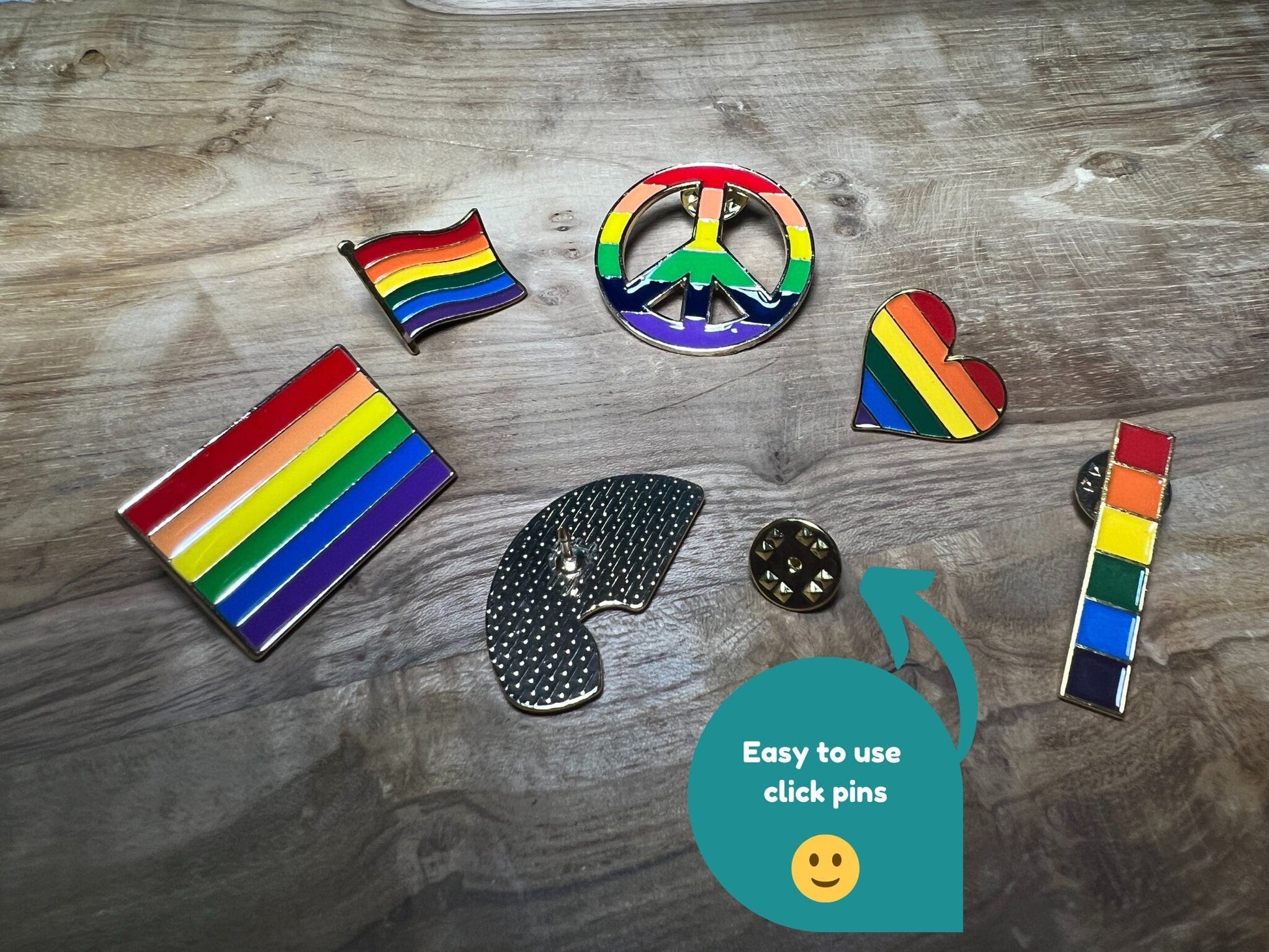 Rainbow Pride Badges Gift Set - REGN