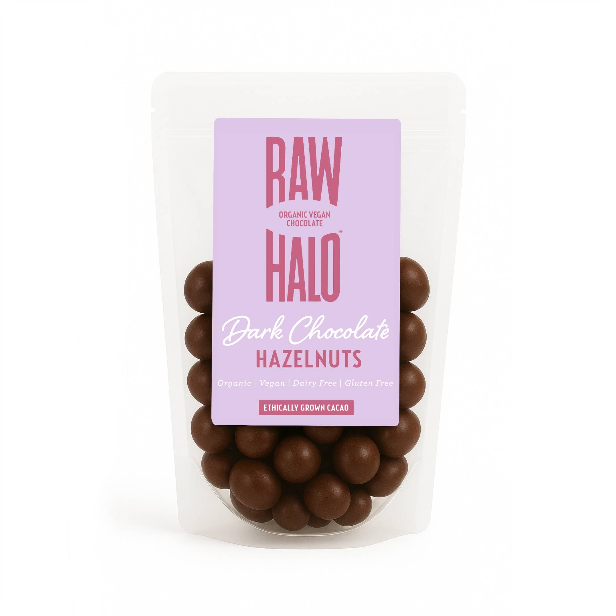 Raw Halo Organic Dark Chocolate Covered Hazelnuts 85g Vegan - REGN