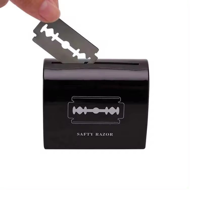 REGN Safety Razor Blade Disposal Tin For Reusable Safety Blades - Premium Eco Box