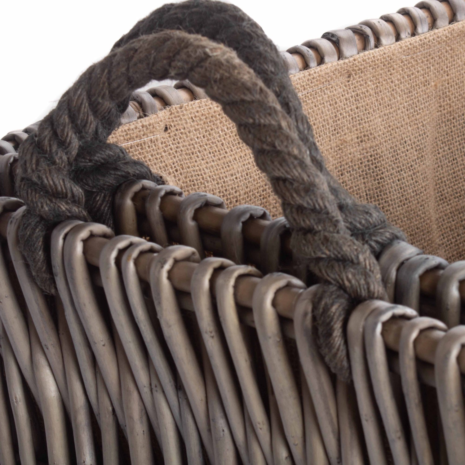 Rectangular Grey Log Basket Set 2 - REGN
