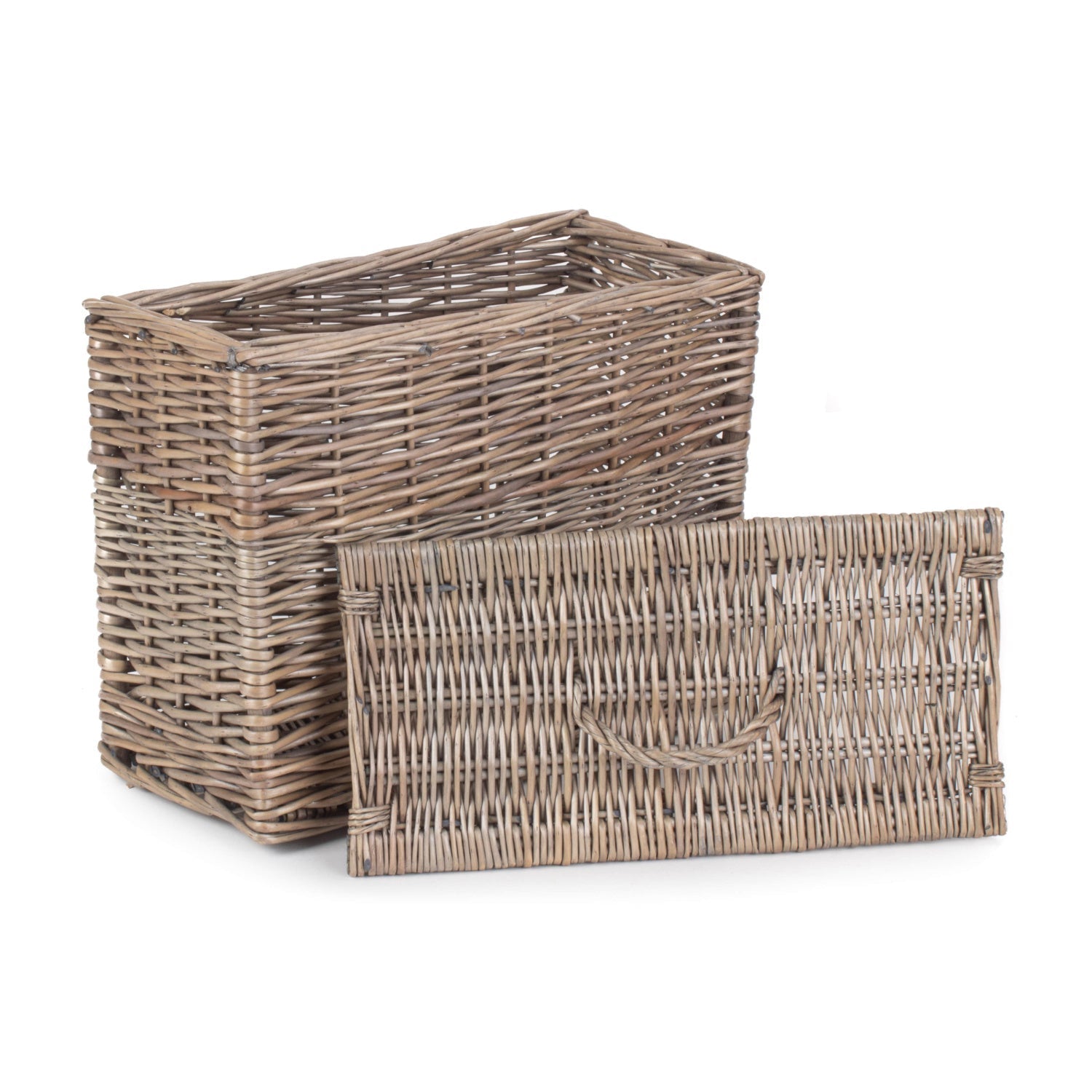 Rectangular Toilet and Bathroom Tidy Lidded Basket - REGN