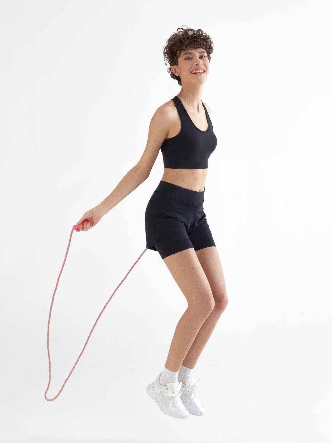 Recycled Double Layer Sports Shorts: Womens - REGN