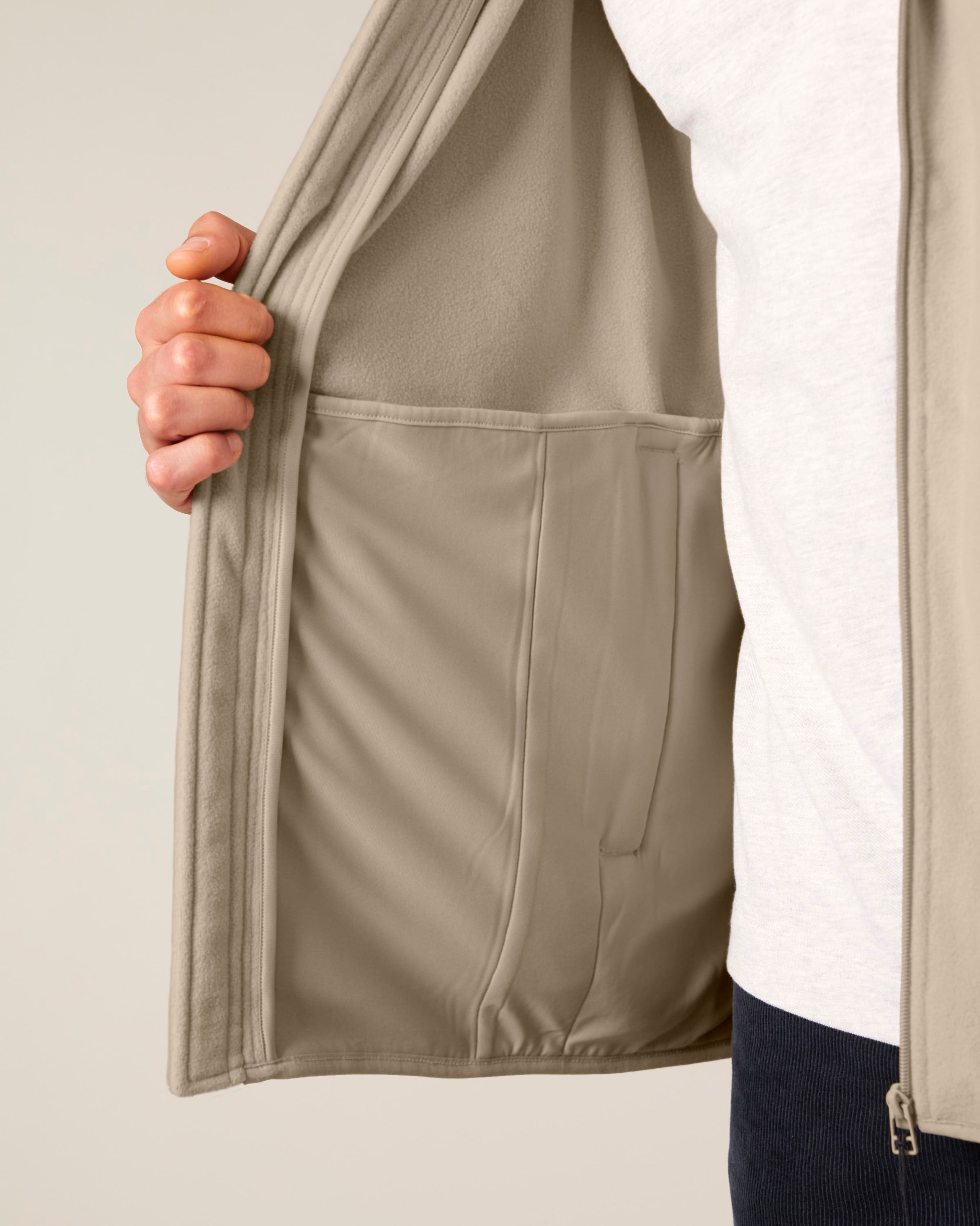 Recycled Polyester Fleece Jacket: Mens - REGN