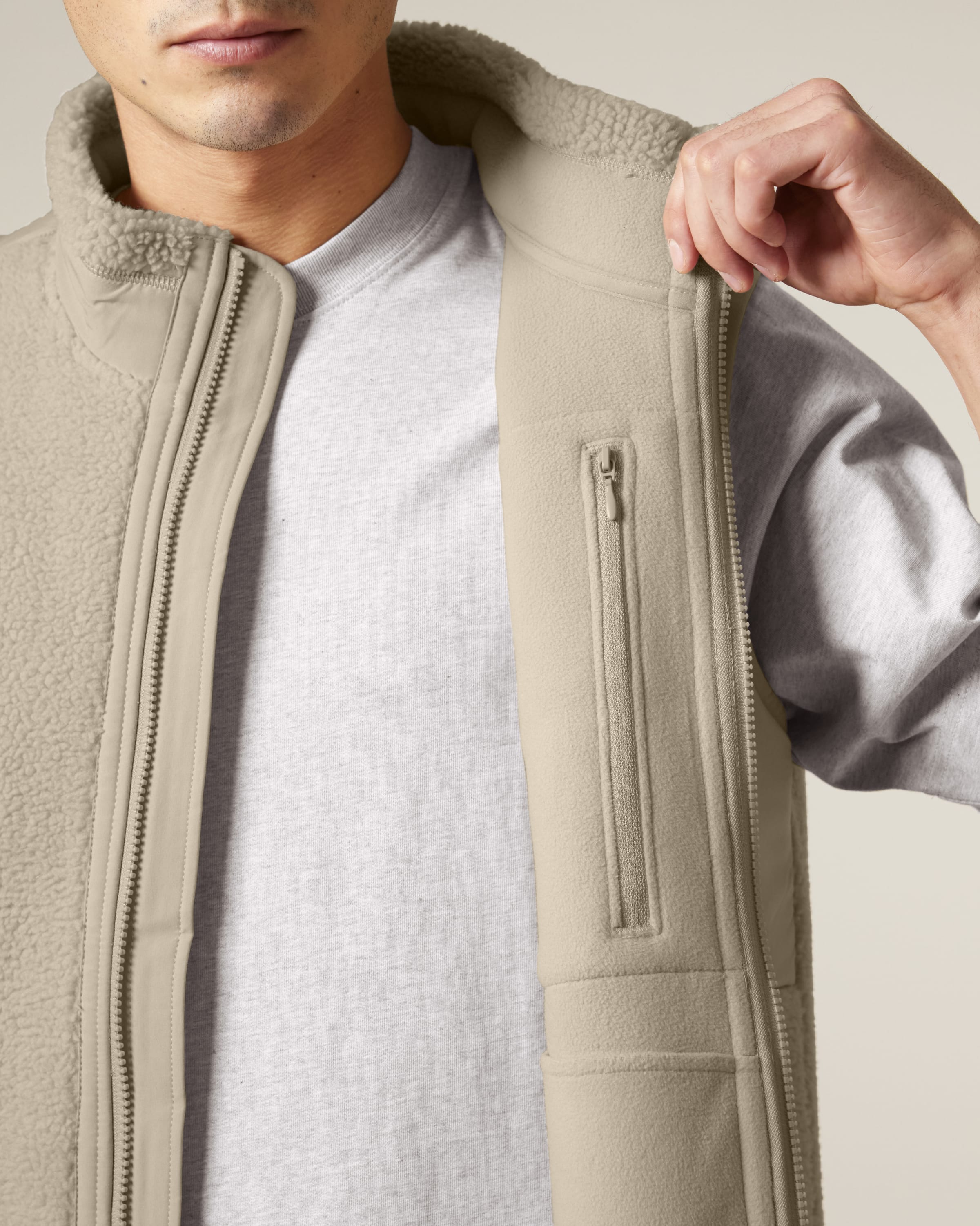 Recycled Sherpa Fleece Bodywarmer: Unisex - REGN