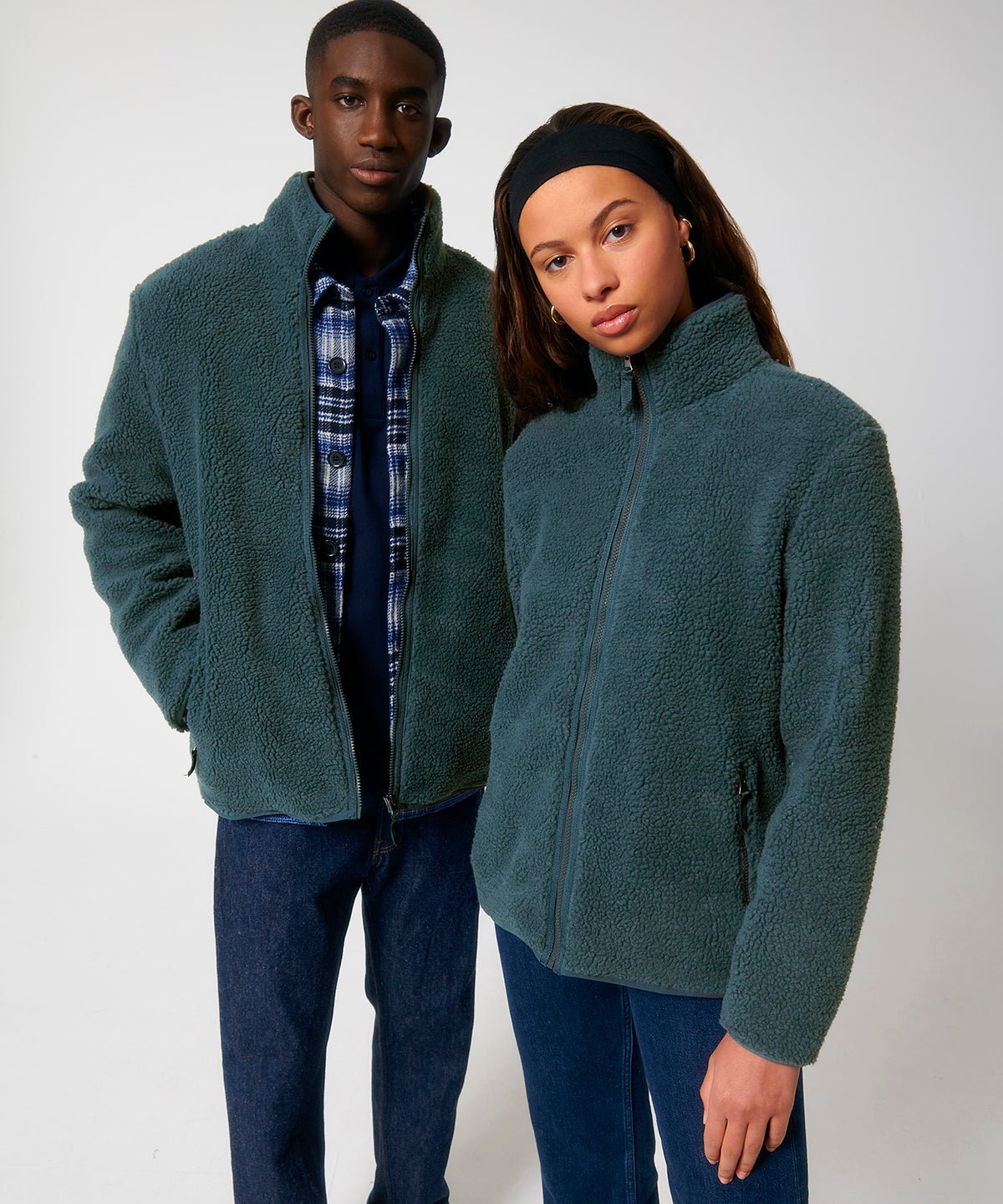 Recycled Sherpa Jacket Zipped: Unisex - REGN