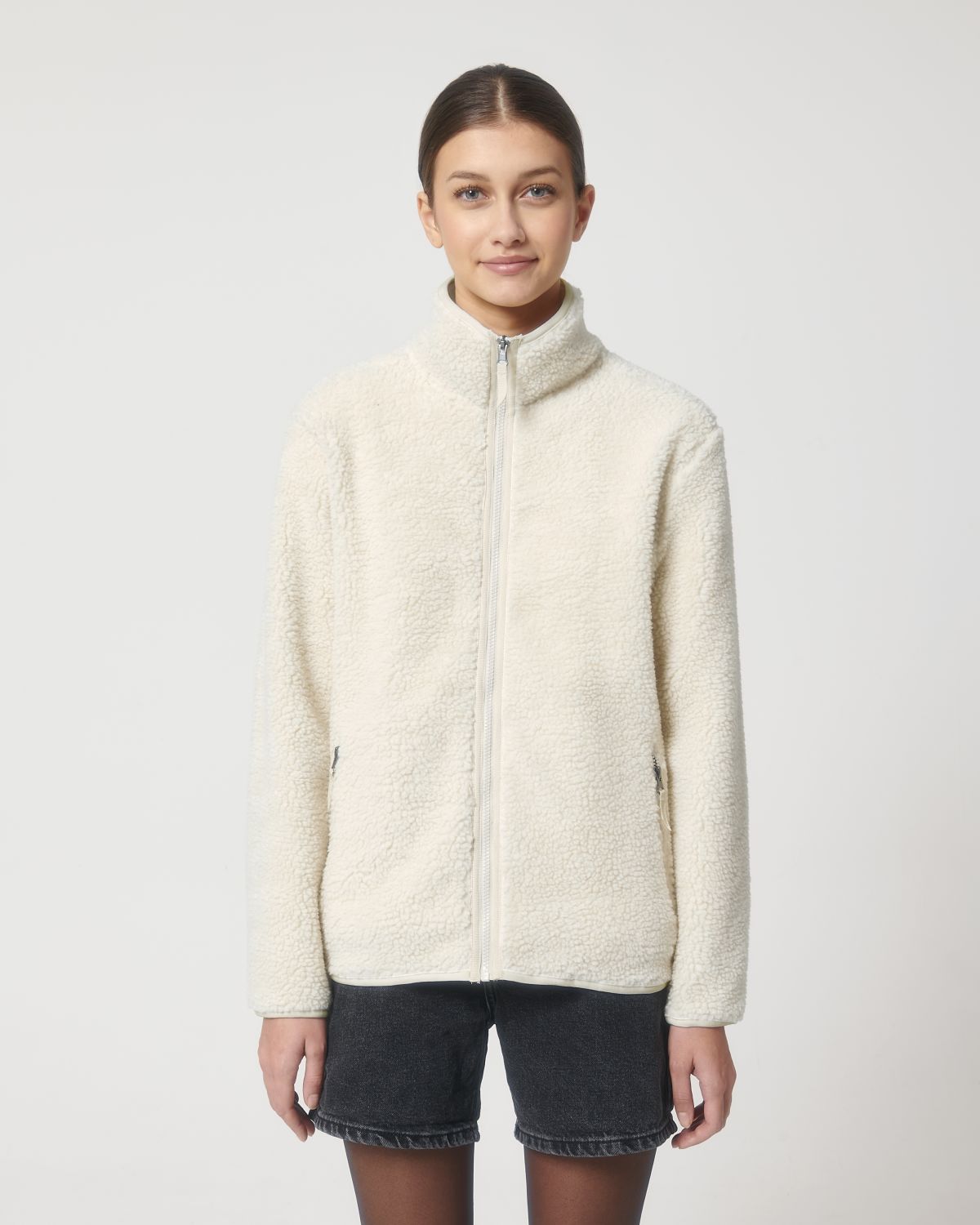 Recycled Sherpa Jacket Zipped: Unisex - REGN