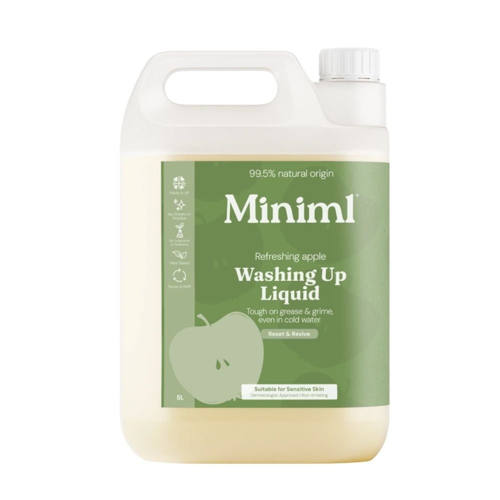 Refreshing Apple Washing Up Liquid – 5L Refill for Eco - Friendly Dishwashing - REGN