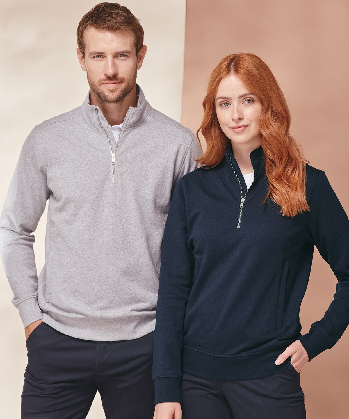 Regenerated Cotton & rPET 1/4 Zip Sweatshirt - REGN