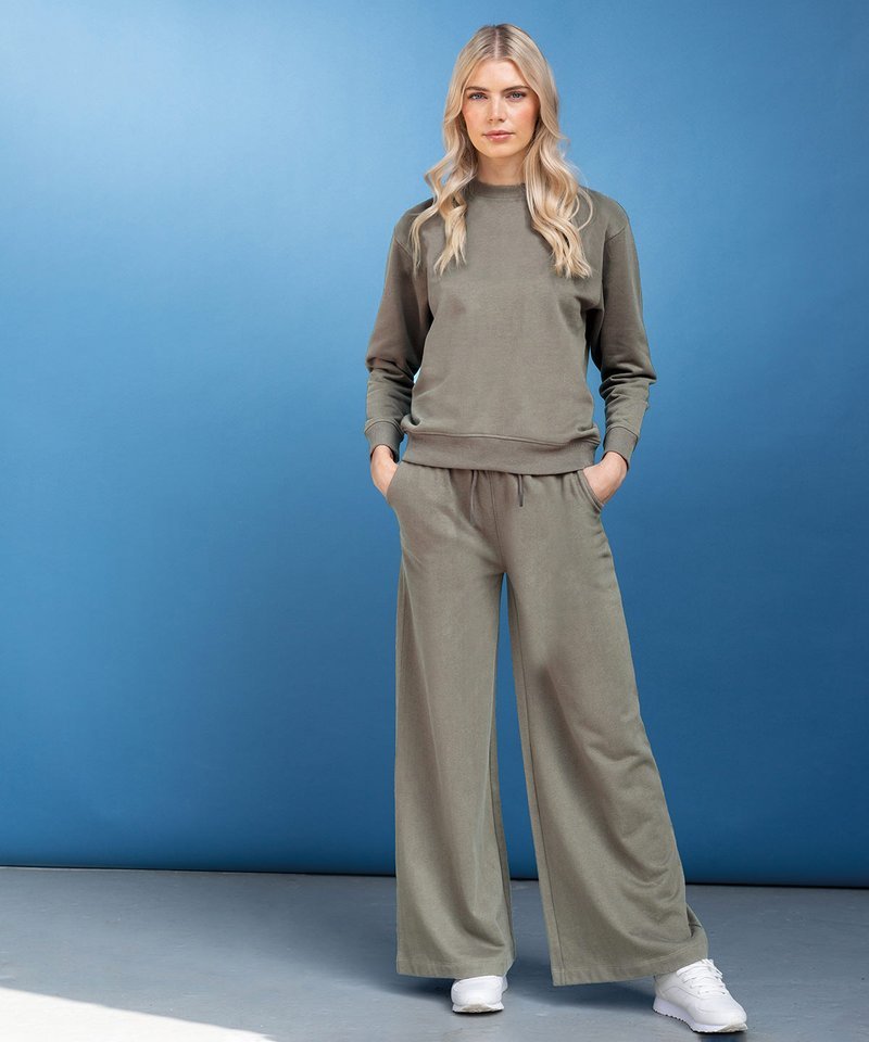 Regenerated Cotton Wide Leg Joggers: Womens - REGN
