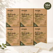 Re:gn Bio Laundry Detergent Sheets – Enzyme - Powered Stain Removing Formula | 384 Sheets - REGN