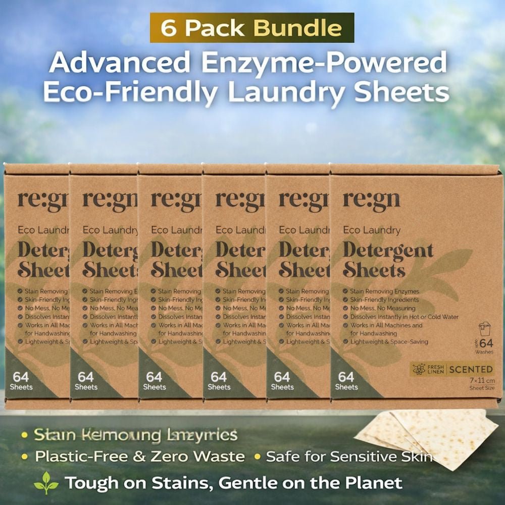 Re:gn Bio Laundry Detergent Sheets – Enzyme - Powered Stain Removing Formula | 384 Sheets | SAVE 15% - REGN