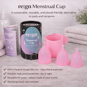 re:gn Eco Menstrual Cup – Reusable Silicone Cup with Case - REGN