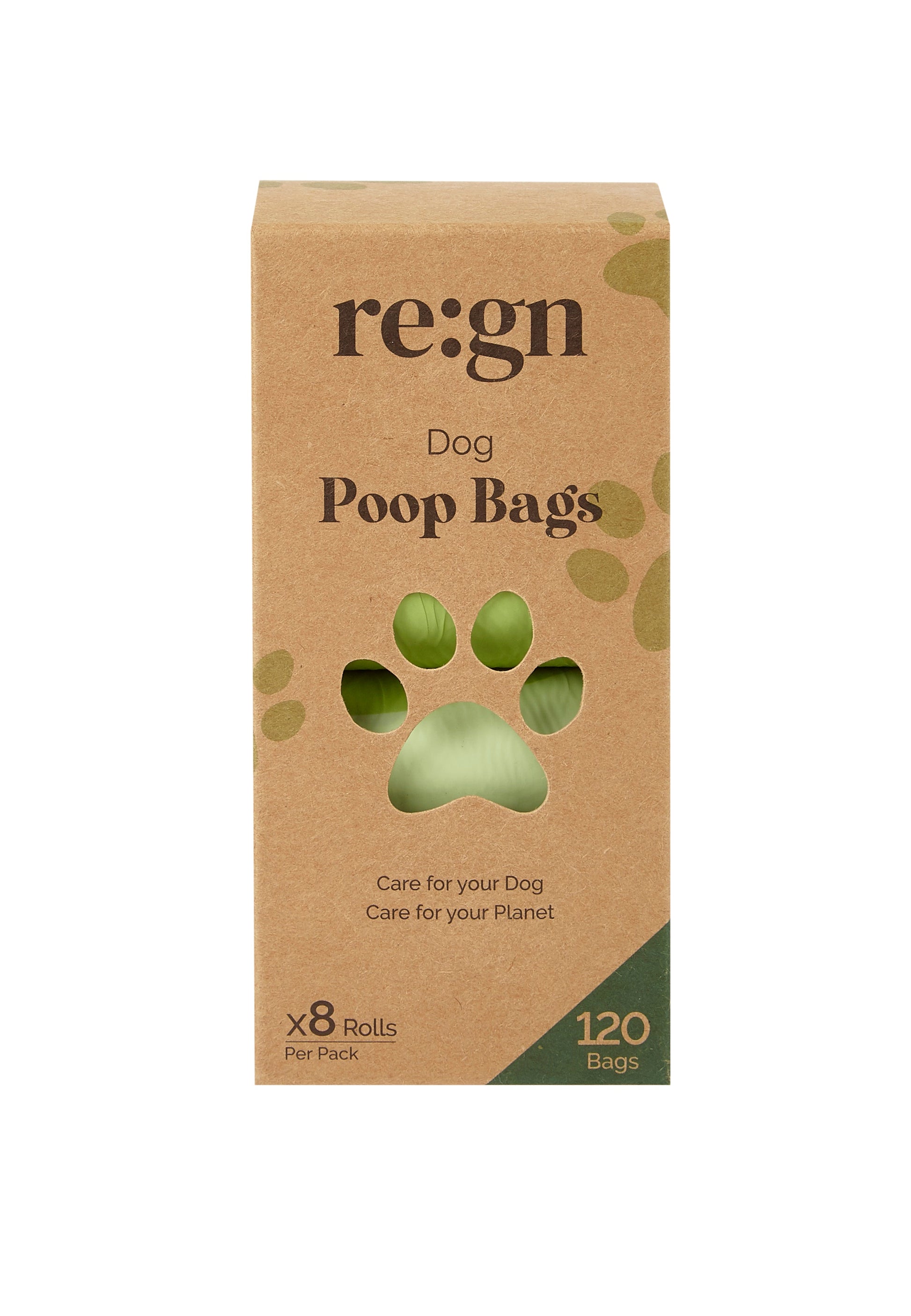 Re:gn Extra Thick & Strong Compostable Dog Poop Bags – 120 Bags per Pack - Buy One Get One Half Price! - REGN