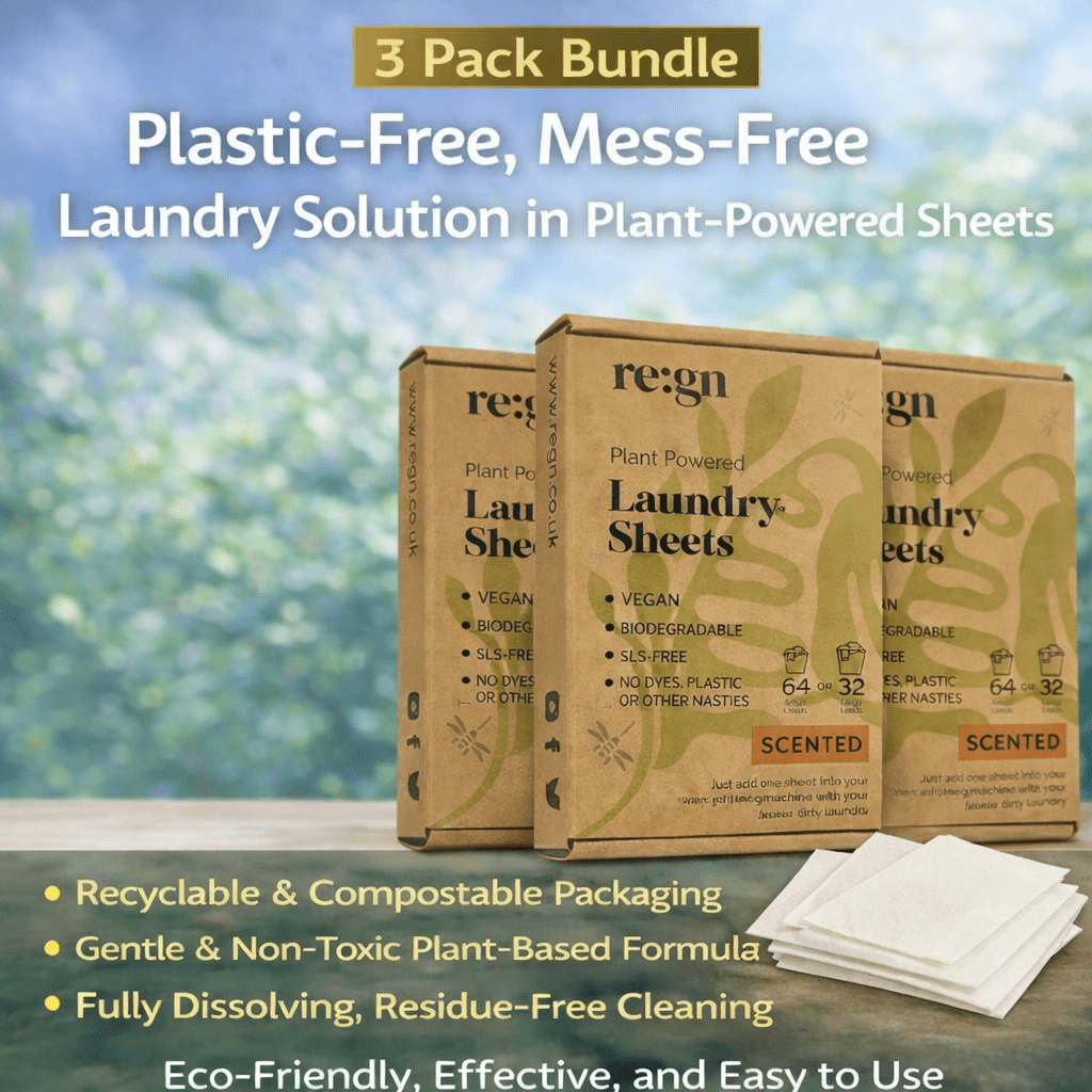 Re:gn Laundry Detergent Sheets | Plastic - Free, Eco - Friendly Washing | 192 Sheets | SAVE 10% - REGN