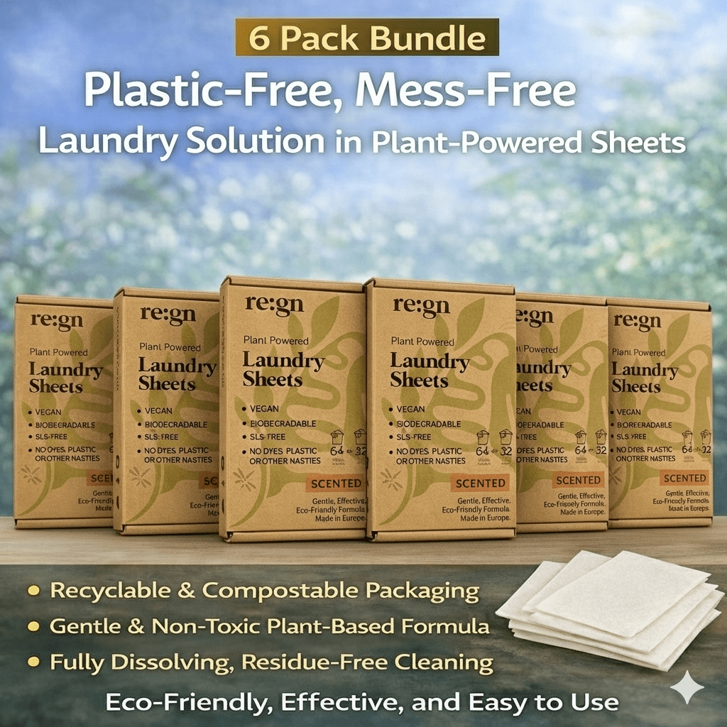 Re:gn Laundry Detergent Sheets | Plastic - Free, Eco - Friendly Washing | 384 Sheets | SAVE 15% - REGN