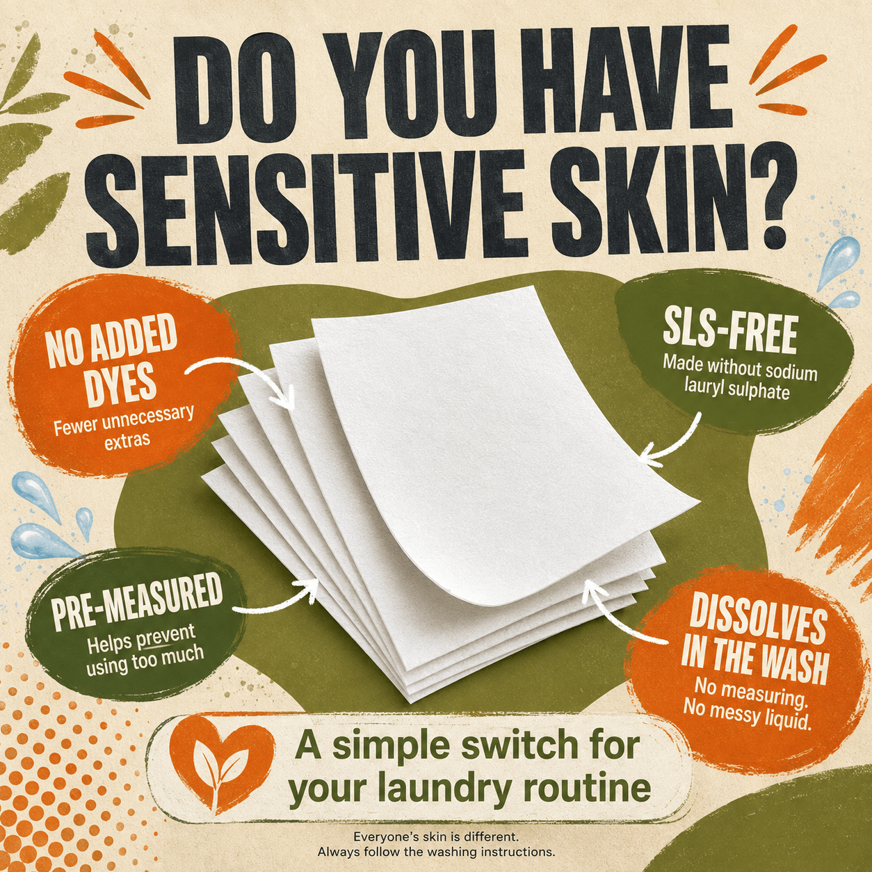 Re:gn Laundry Detergent Sheets | Plastic-Free, Eco-Friendly Washing | 64 Sheets - REGN