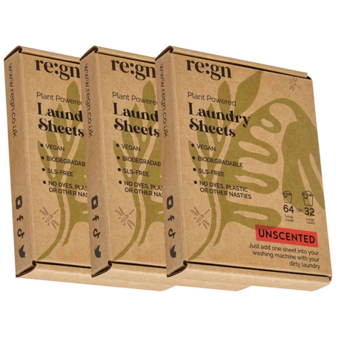 REGN Laundry Detergent Sheets - Plastic Free Eco No Mess Laundry Sheets, 192 loads - REGN
