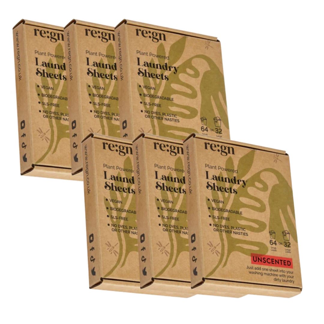 REGN Laundry Detergent Sheets - Plastic Free Eco No Mess Laundry Sheets, 384 loads - REGN