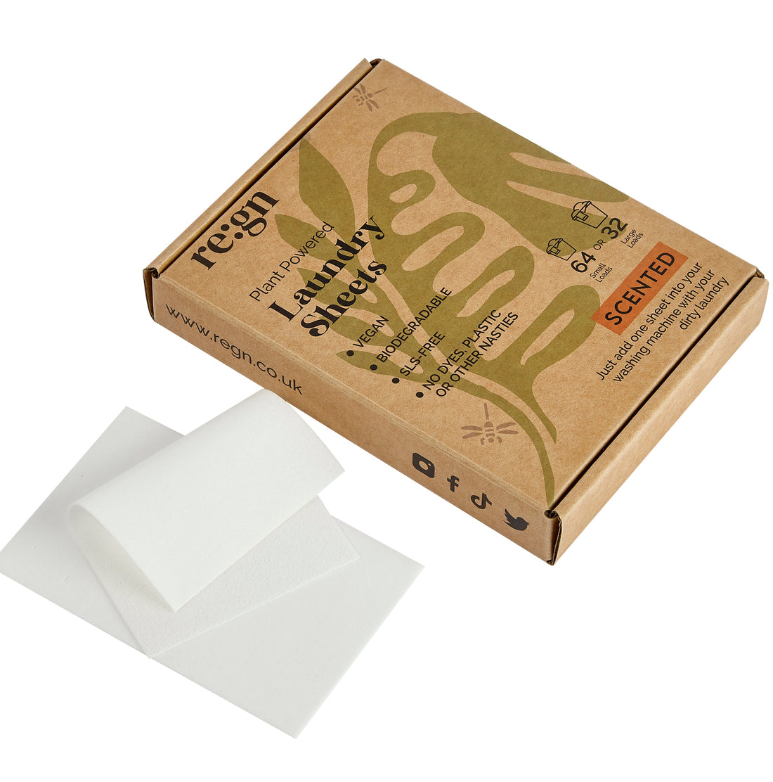 Re:gn Laundry Detergent Sheets Scented - 1 Wash Sample - REGN