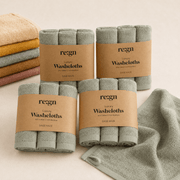 Re:gn Luxury Bamboo Face Cloths - 4 Pack Bundle – 12 Soft Face Cloths - REGN
