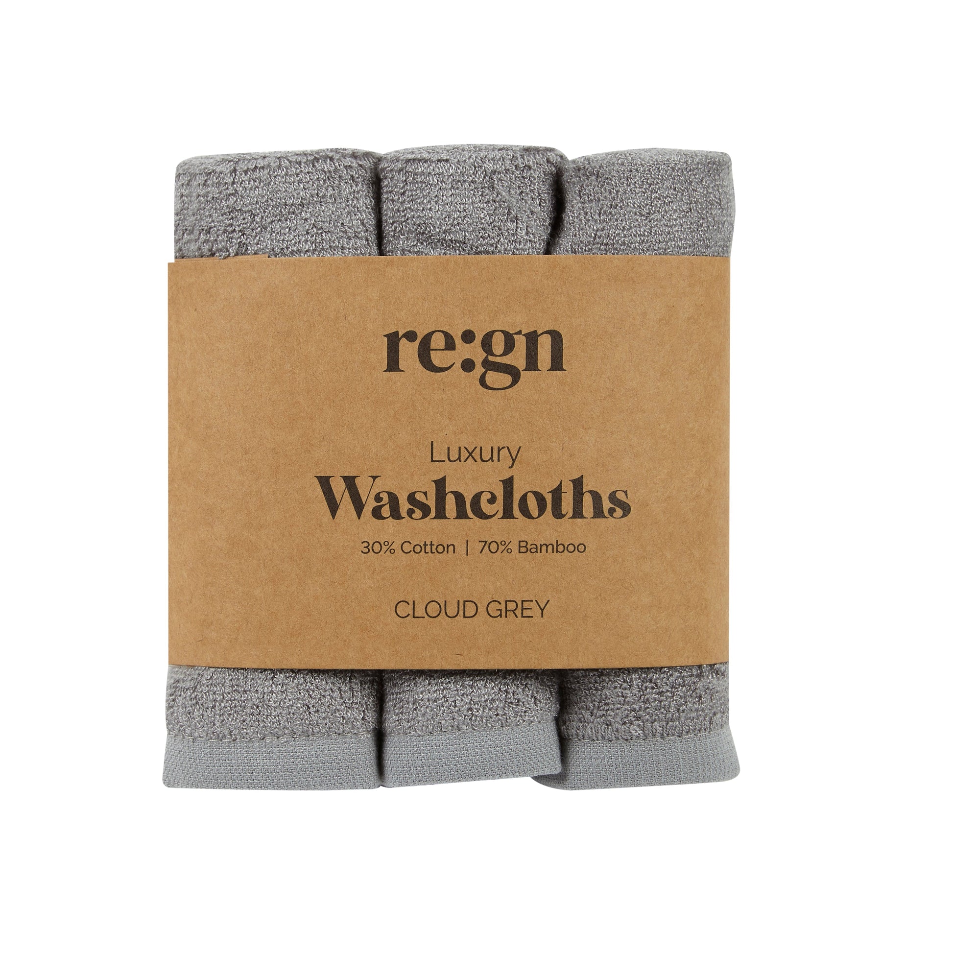 Re:gn Luxury Bamboo Face Cloths – Ultra - Soft - 3 Pack - REGN