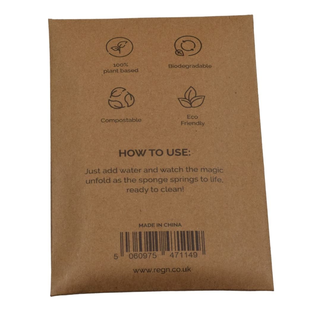 Re:gn Magic Compressed Plant - Based Sponges (5 - Pack) - Buy One Get One Half Price! - REGN