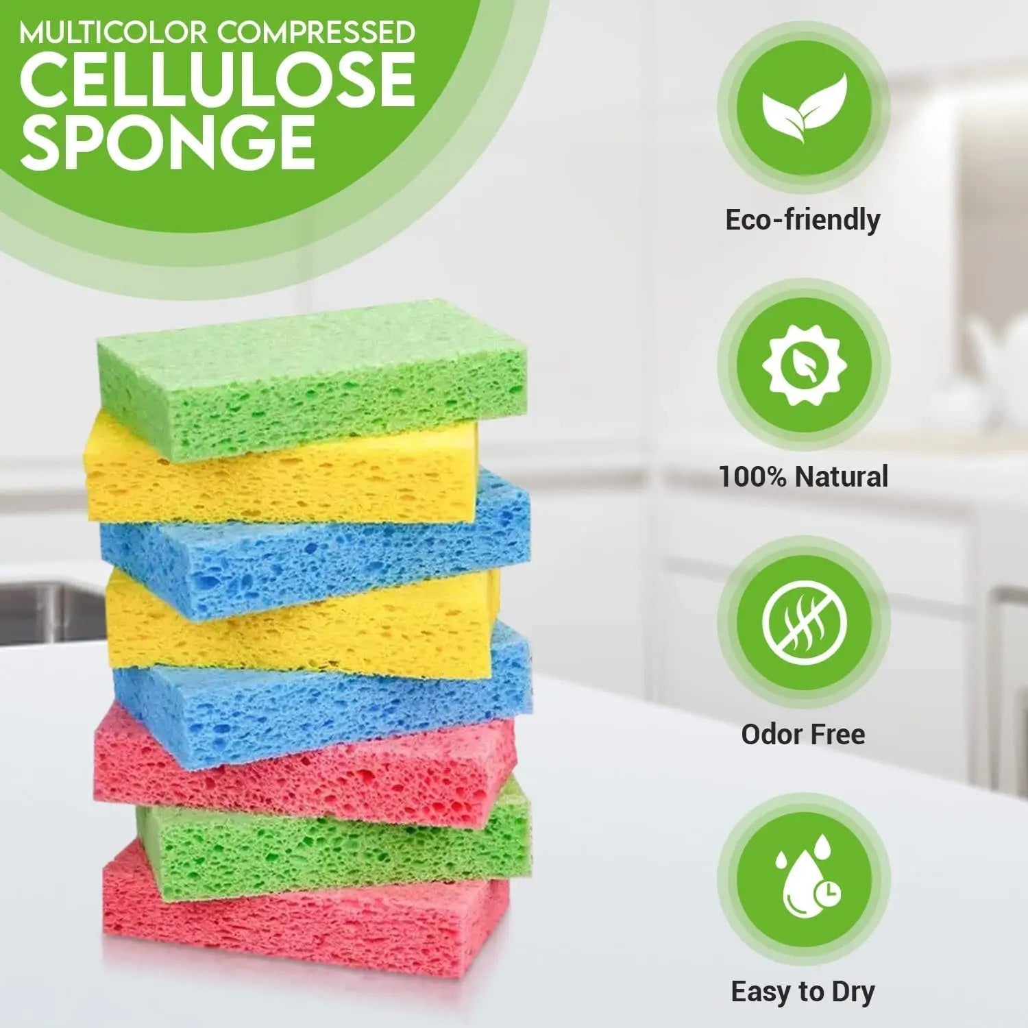 Re:gn Magic Compressed Plant - Based Sponges (5 - Pack) - Buy One Get One Half Price! - REGN