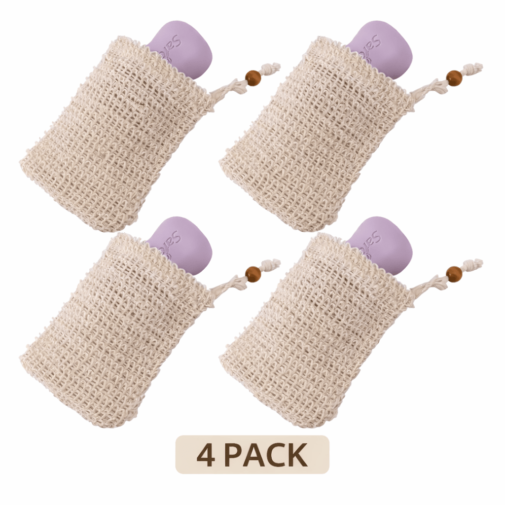 Re:gn Natural Sisal Soap Pouch - 4 Pack - REGN