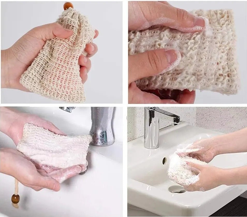 Re:gn Natural Sisal Soap Pouch – Exfoliating & Eco - Friendly - REGN