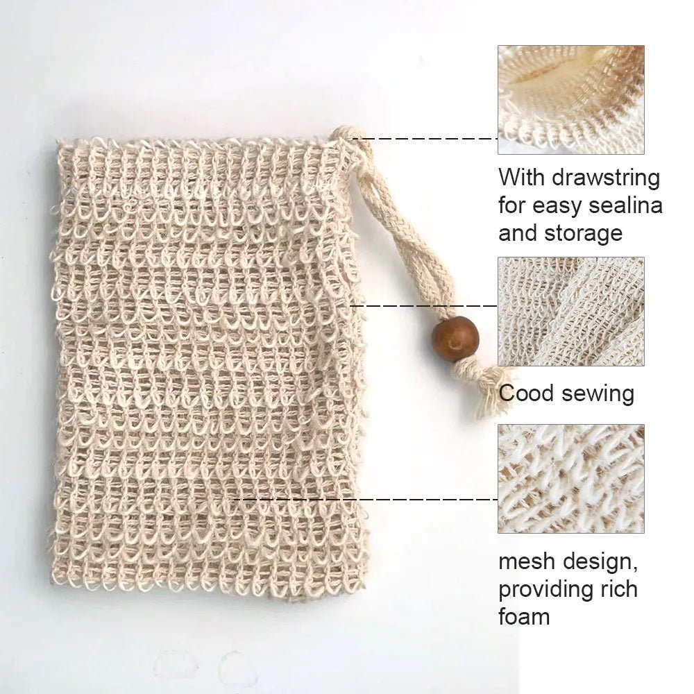 Re:gn Natural Sisal Soap Pouch – Exfoliating & Eco - Friendly - REGN