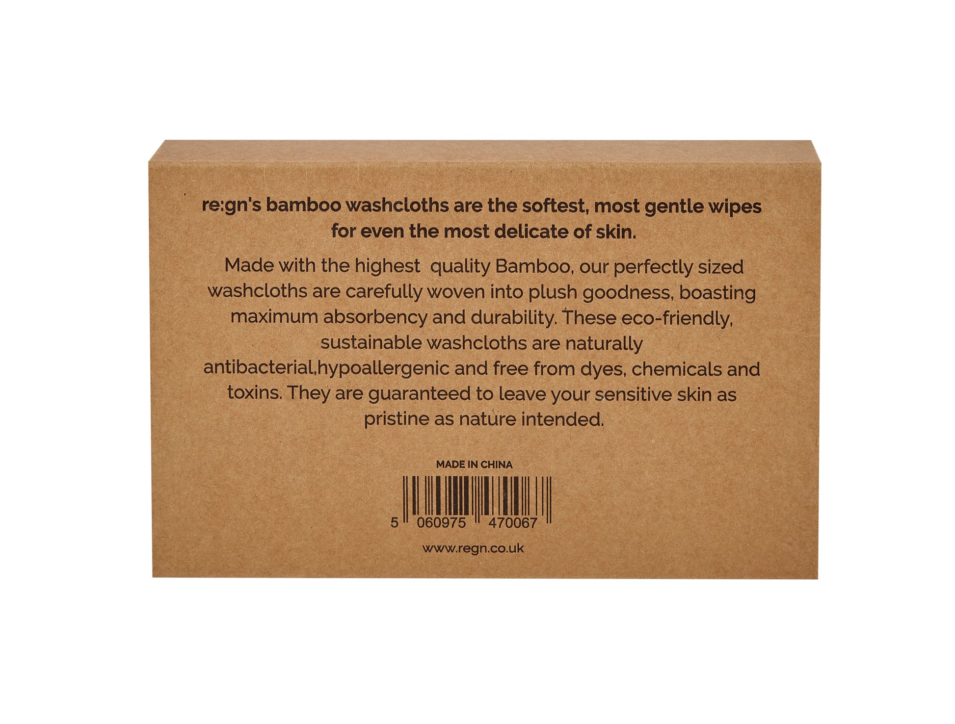 REGN Organic Bamboo Face Cloths - Luxury Eco Face Cloths, Pack of 6 - Buy One Get One Half Price! - REGN
