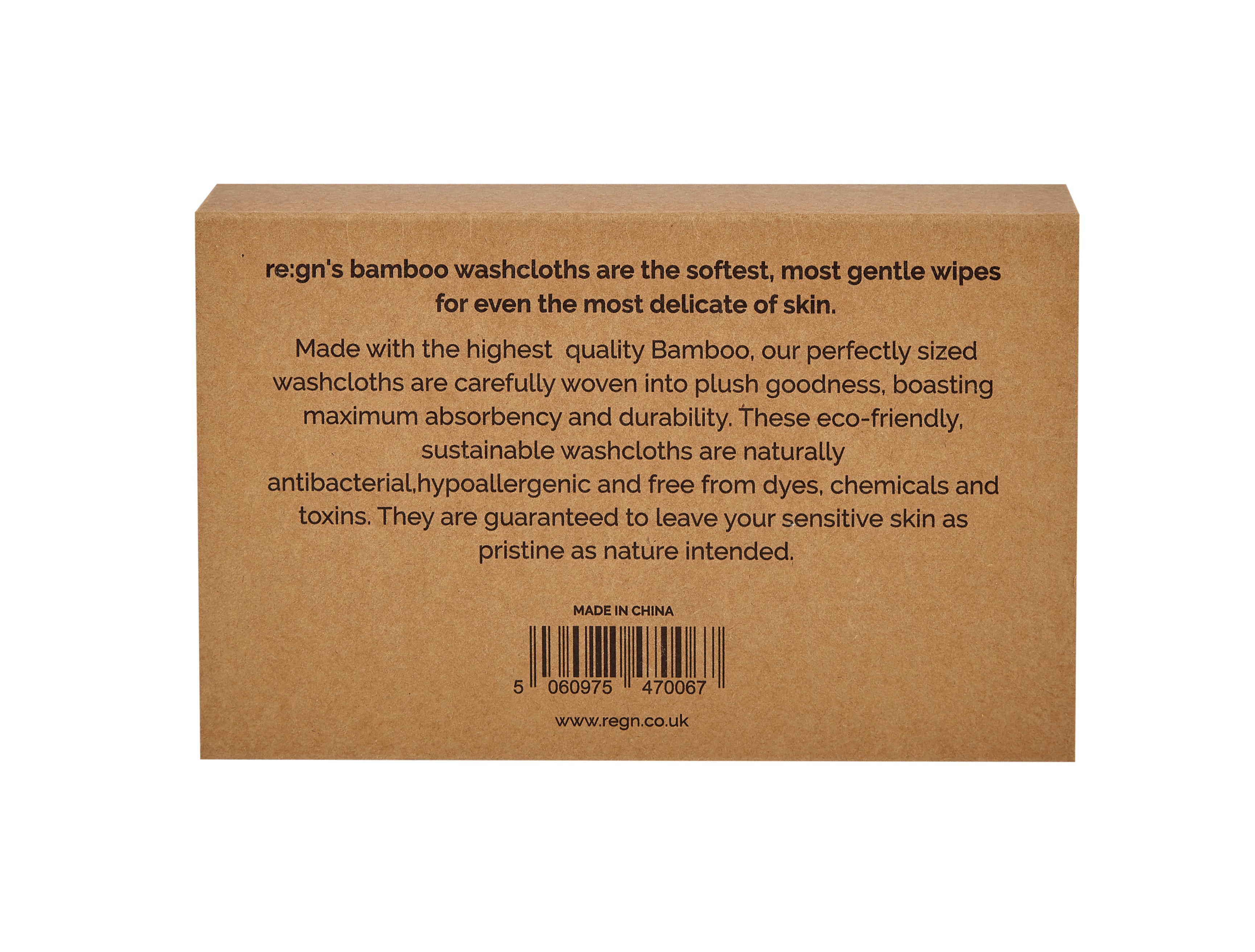 REGN Organic Bamboo Face Cloths - Luxury Eco Face Cloths, Pack of 6 - Buy One Get One Half Price! - REGN