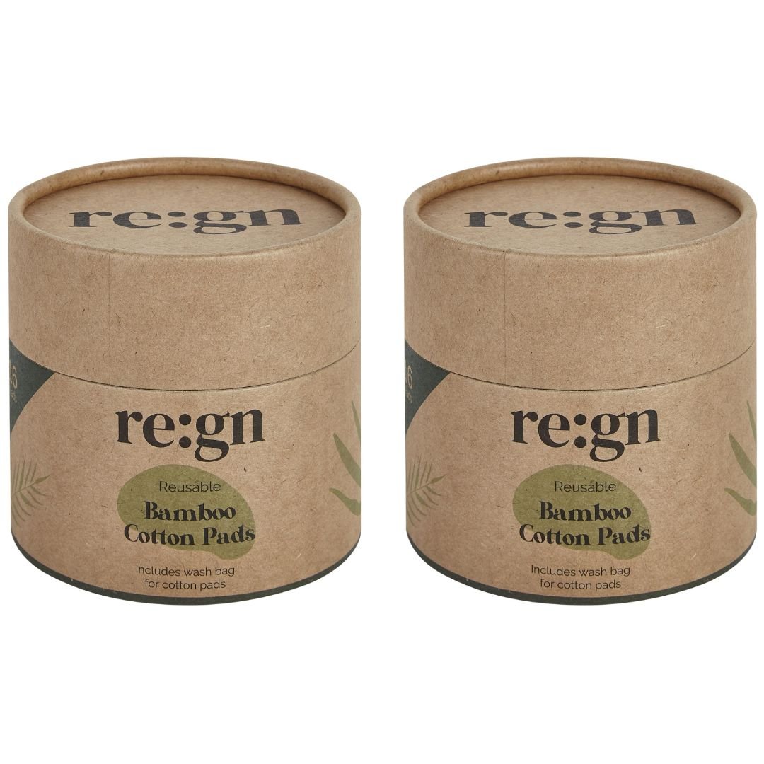 Re:gn Organic Reusable Cotton Makeup Remover Pads With Bag - Eco Cotton Washable Pads, Pack of 16 - REGN