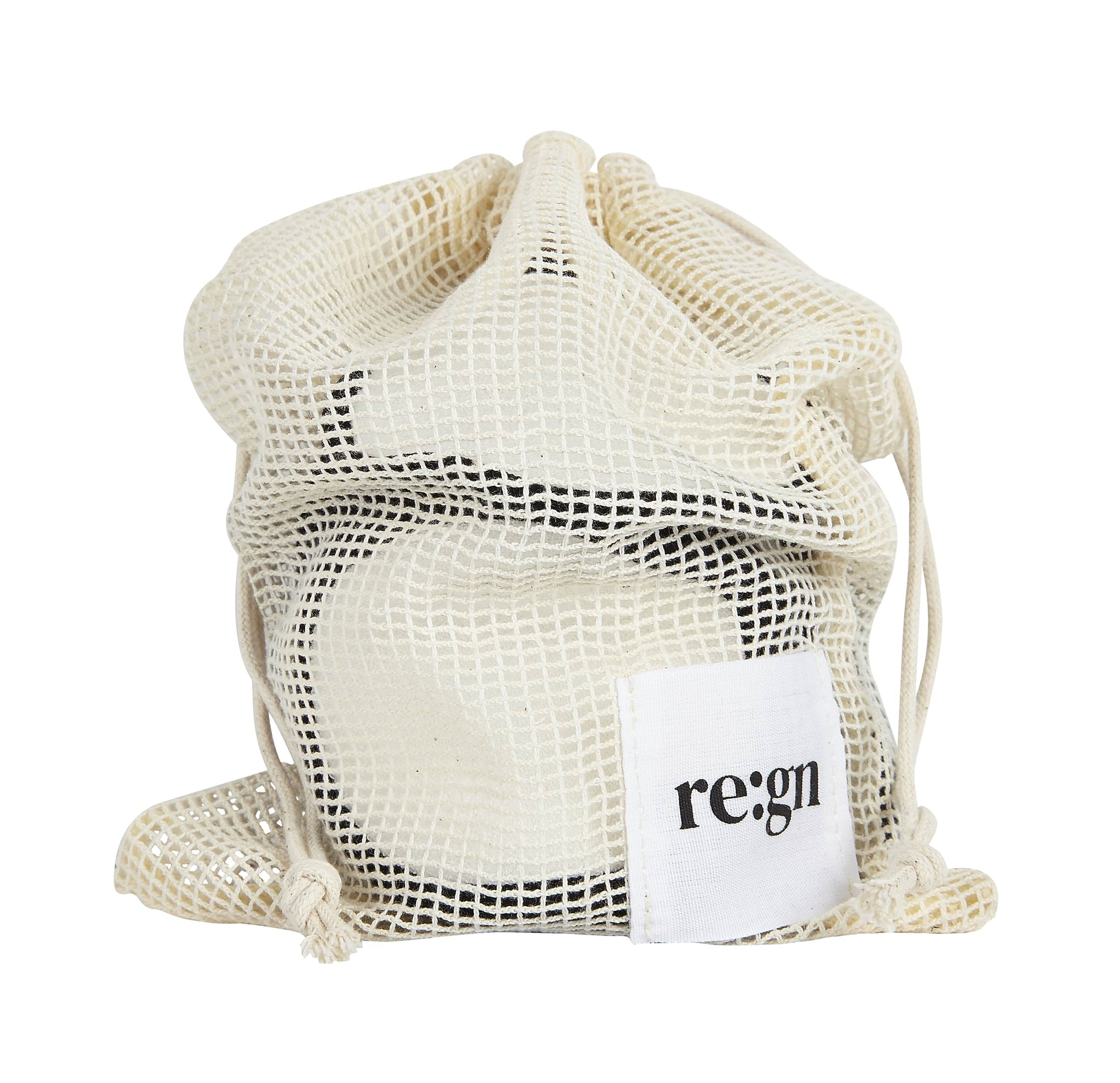 Re:gn Organic Reusable Cotton Makeup Remover Pads With Bag - Eco Cotton Washable Pads, Pack of 16 - REGN