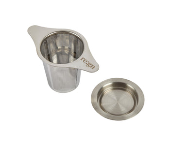 Re:gn Reusable Tea Strainer For Loose Tea Leaves - Plastic Free Stainless Steel - REGN