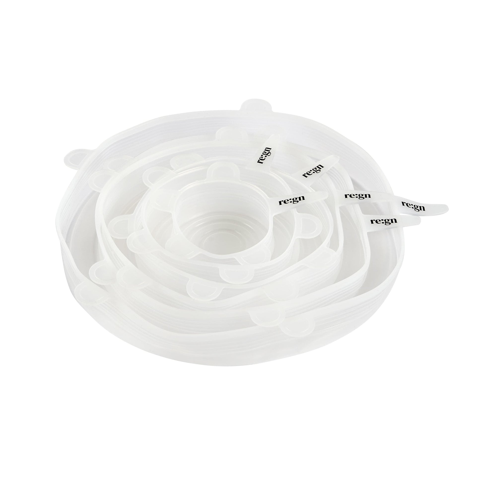 Re:gn Silicone Food Lids – Airtight Reusable Covers | 6 Pack - REGN