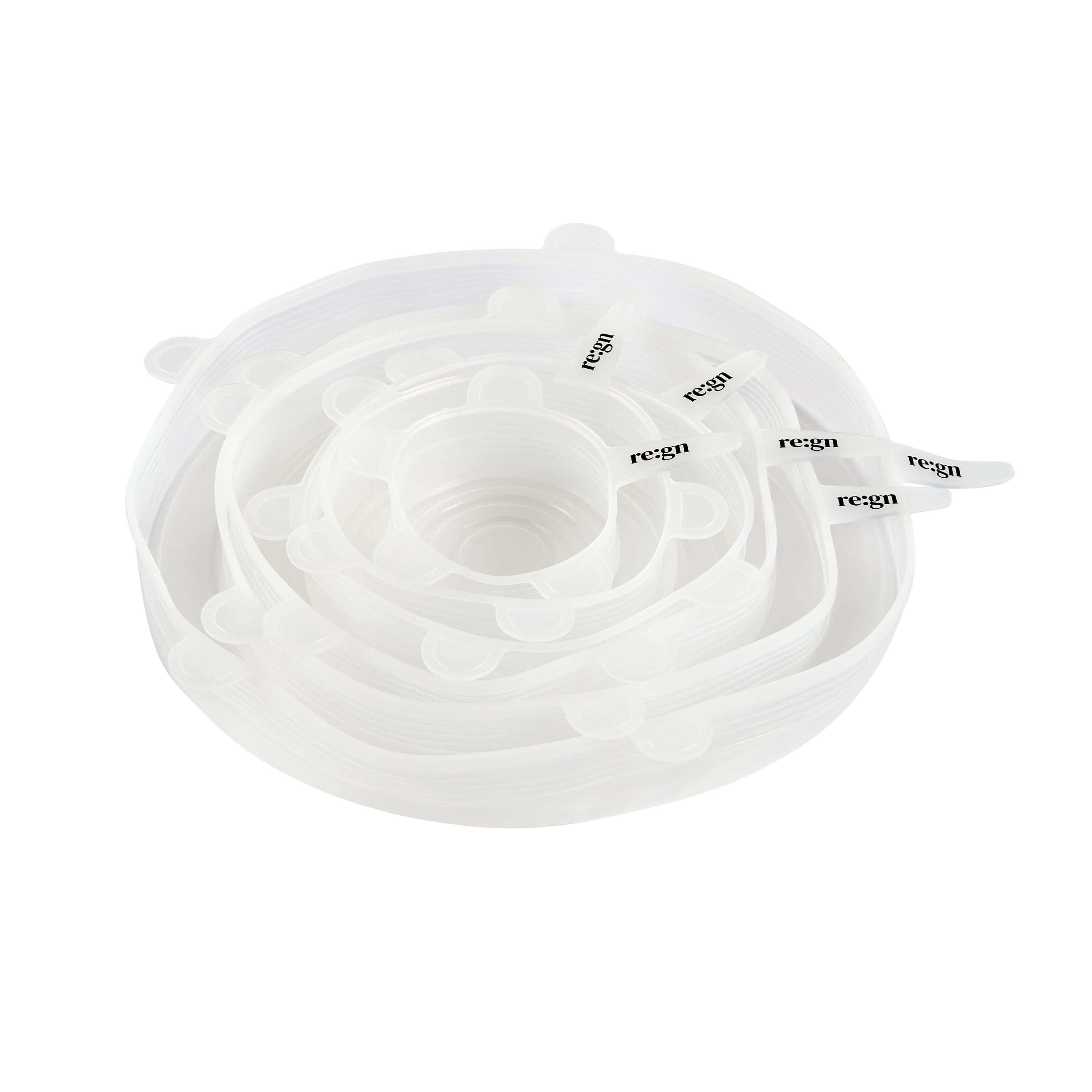 Re:gn Silicone Food Lids – Airtight Reusable Covers | 6 Pack - REGN