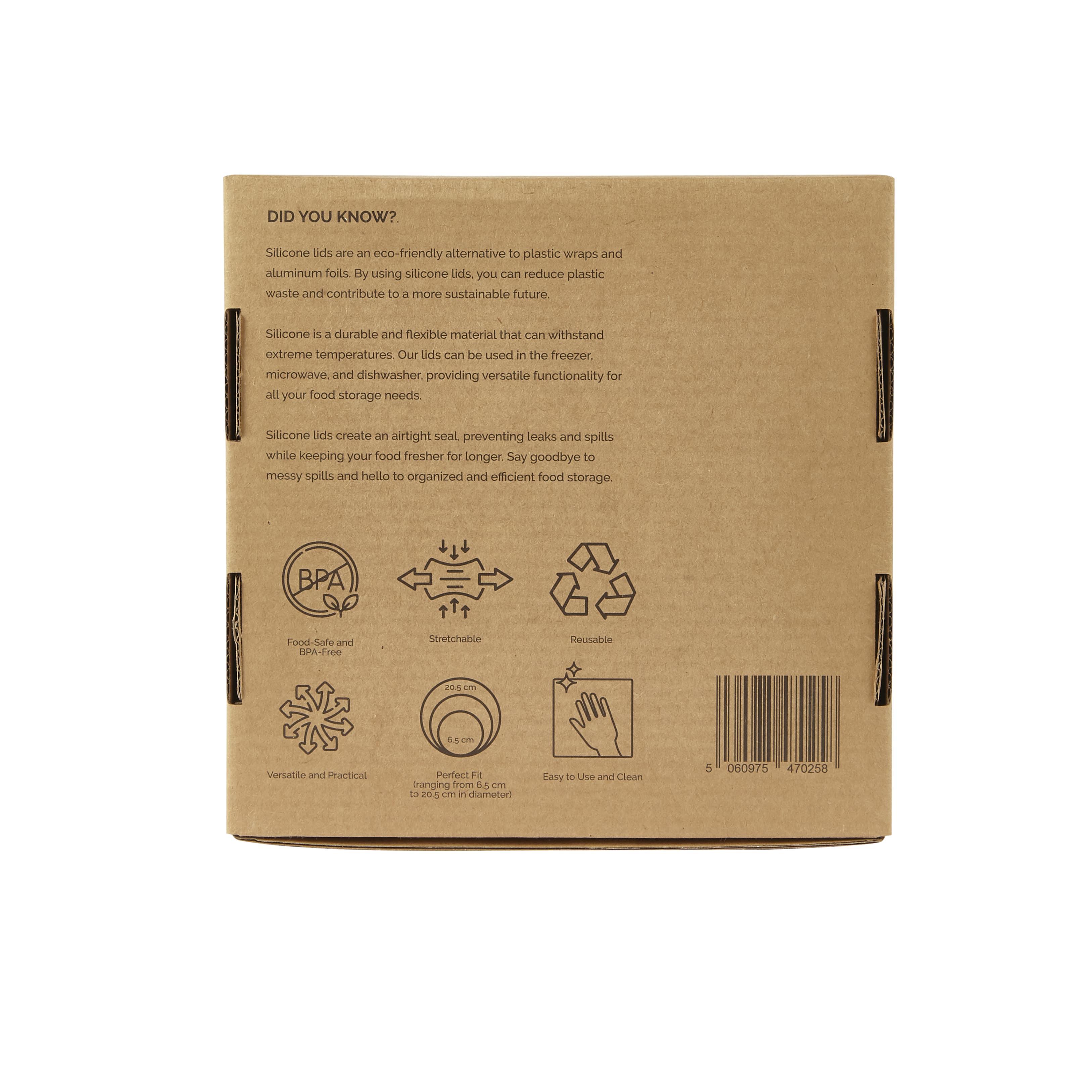 Re:gn Silicone Food Lids – Airtight Reusable Covers | 6 Pack - REGN