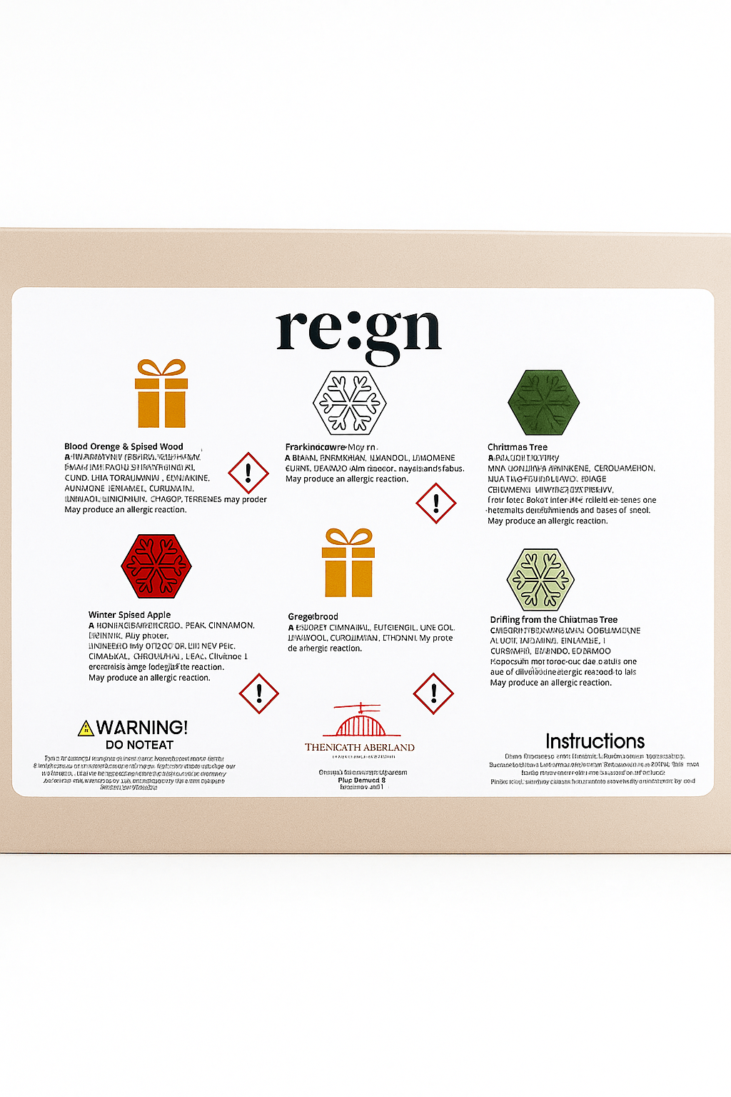 Re:gn Soy Wax Melt Advent Calendar – 24 Handmade Vegan Wax Melts in Festive Scents - REGN