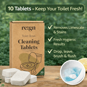 Re:gn Toilet Cleaning Tablets – Deep Clean & Limescale Remover | 10 Pack - REGN