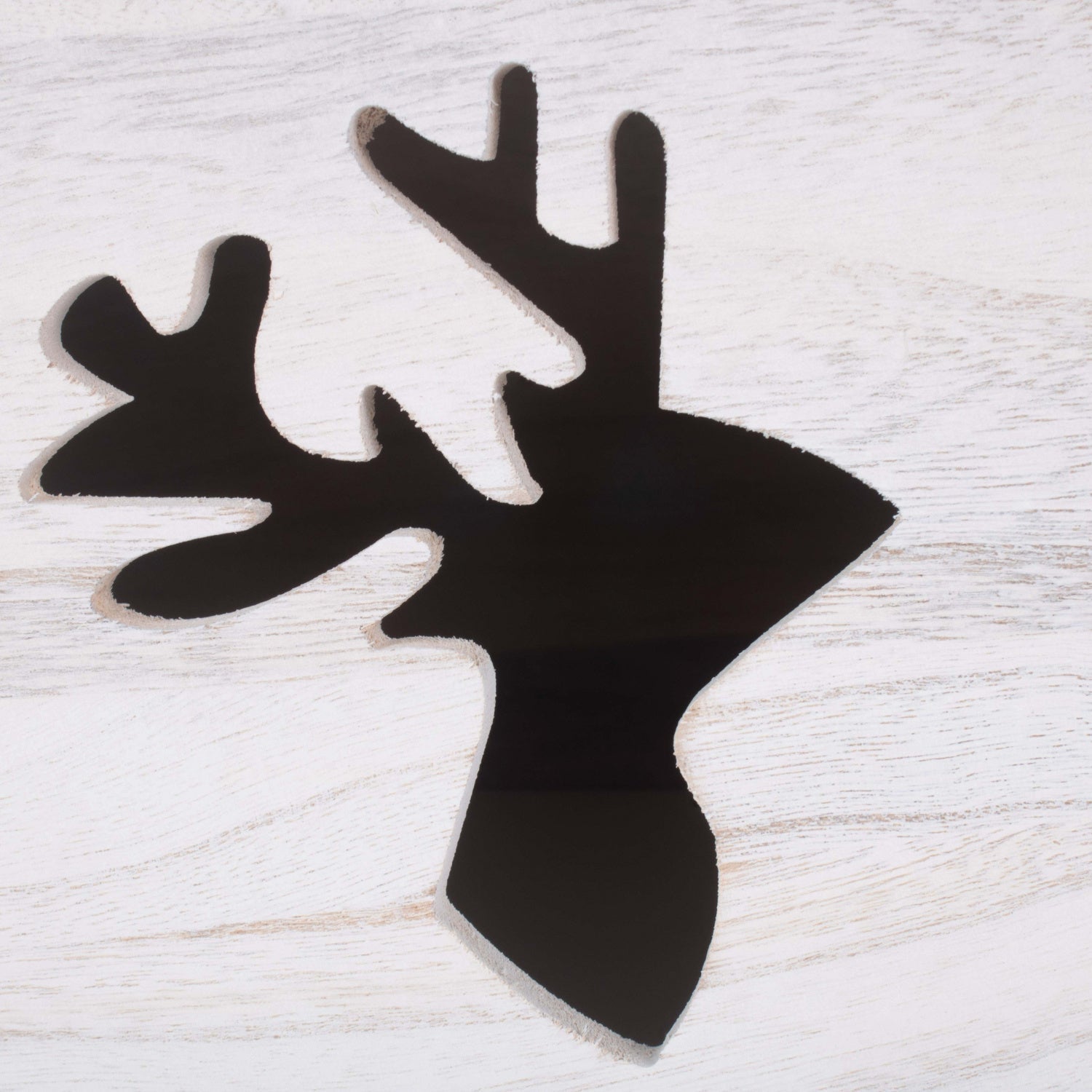 Reindeer Cut-Out Wooden Box with Lid - REGN