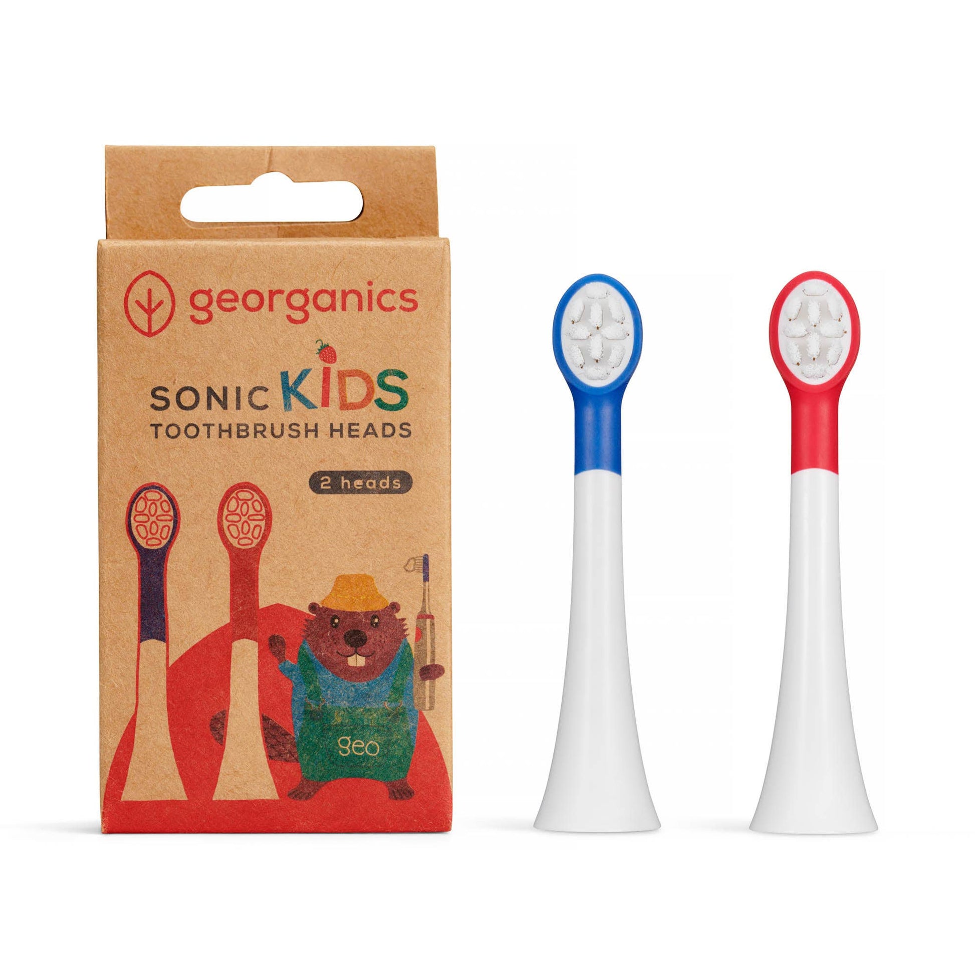 Replacement Brush Heads for Kids Sonic Toothbrush – Pack of 2 - REGN