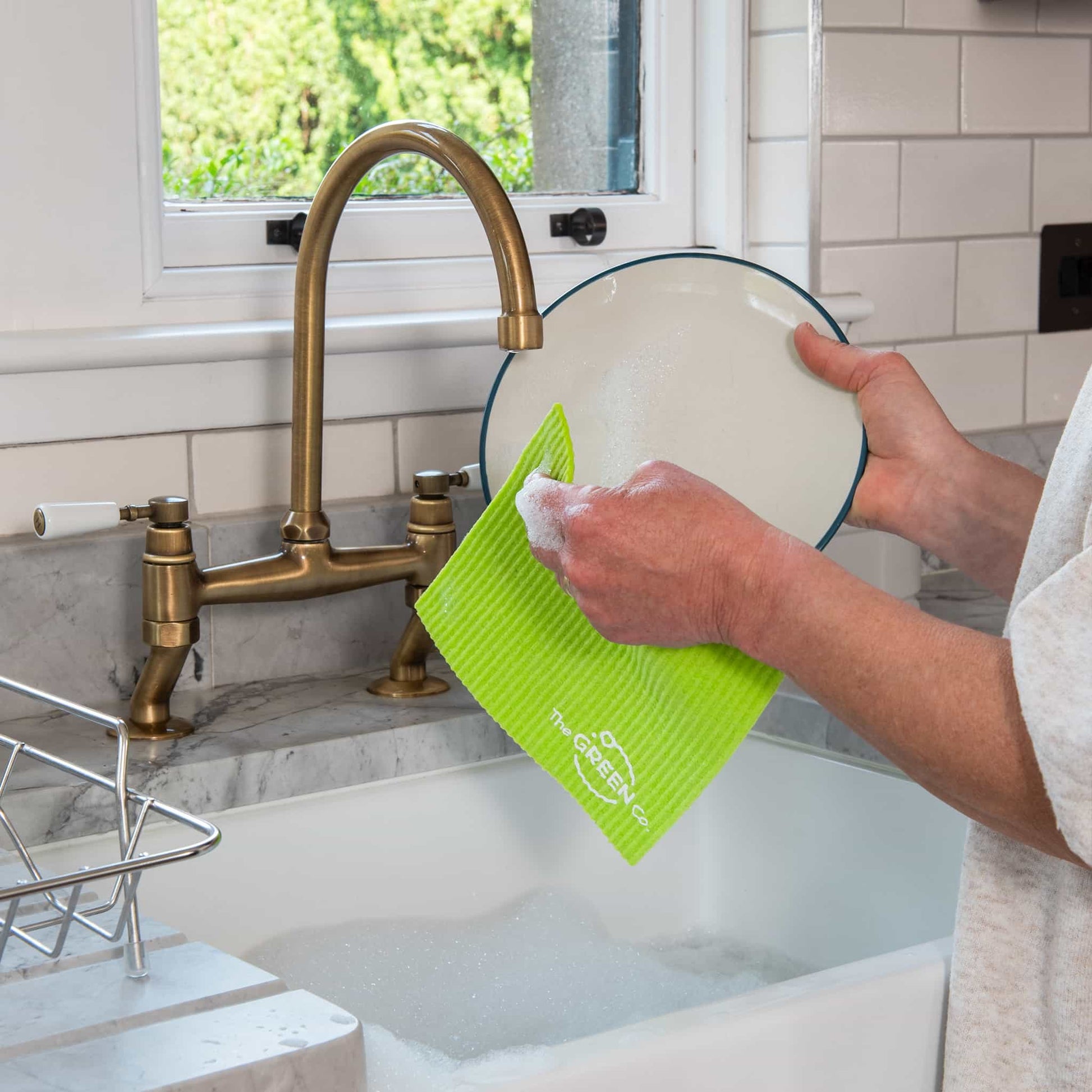 Reusable Cellulose Dish Cloths – Pack of 4 Compostable, Plastic - Free & Eco - Friendly - REGN