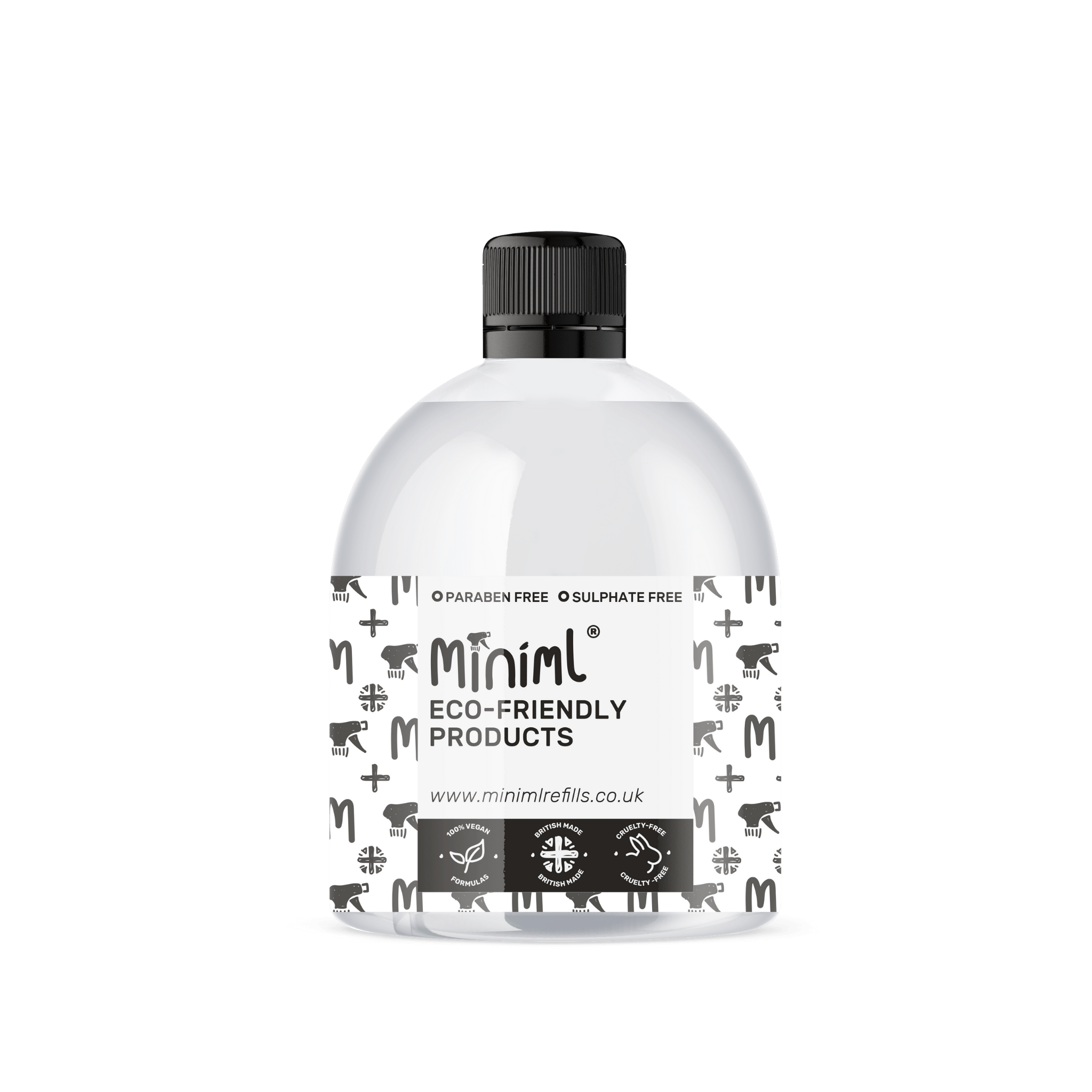 Reusable Short Bottle 500ml | PET Plastic Refill Bottle with Cap - REGN