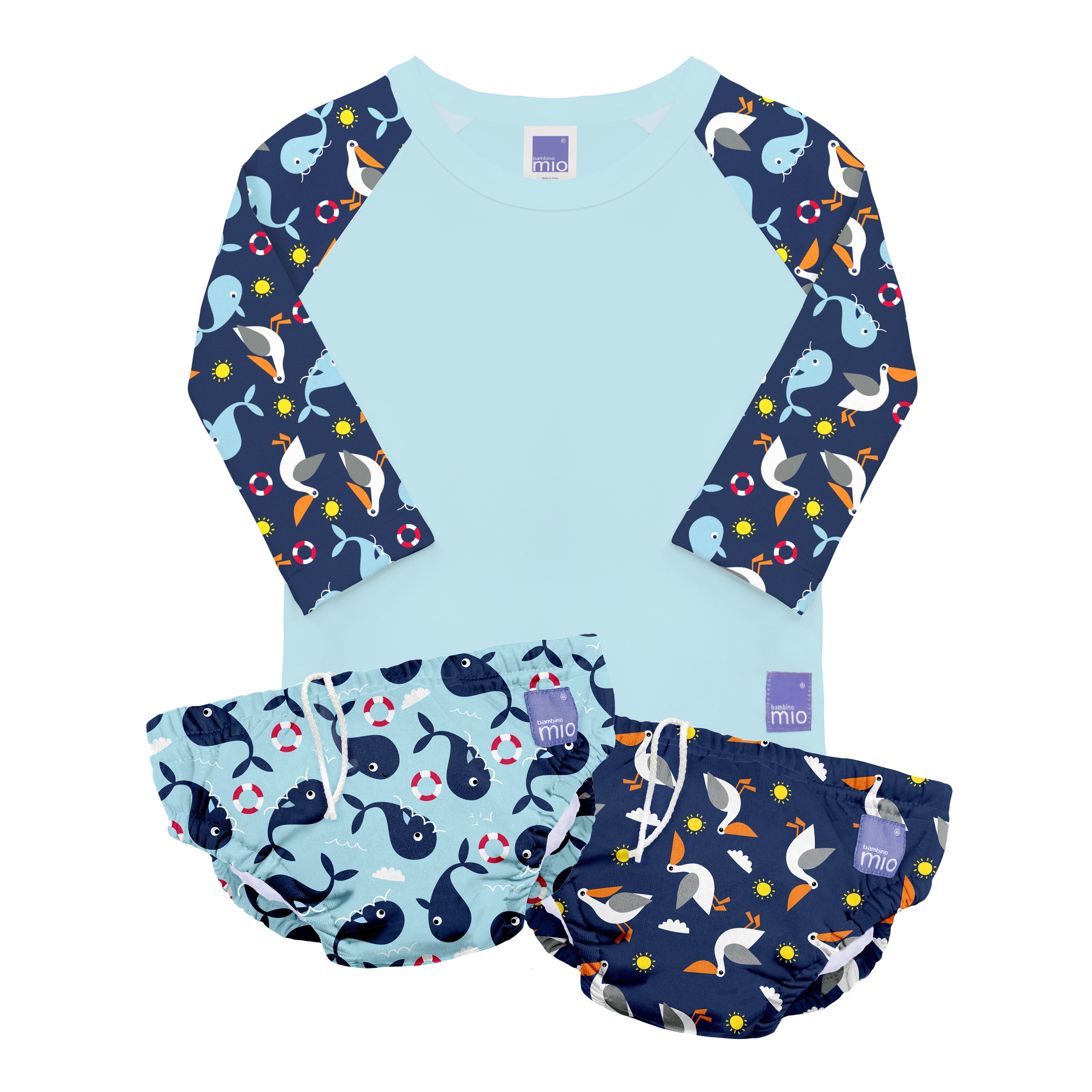 Reusable Swim Ready 3 Piece Set in Nautical - REGN