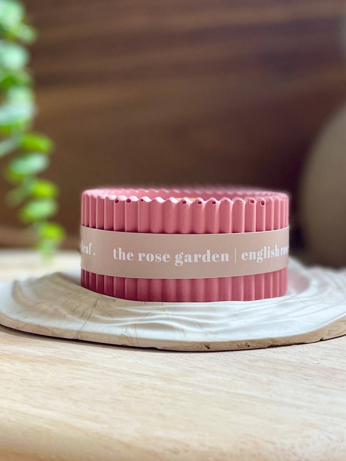 Rose Garden Luxury Soy Candle – Classic English Rose Scent - REGN