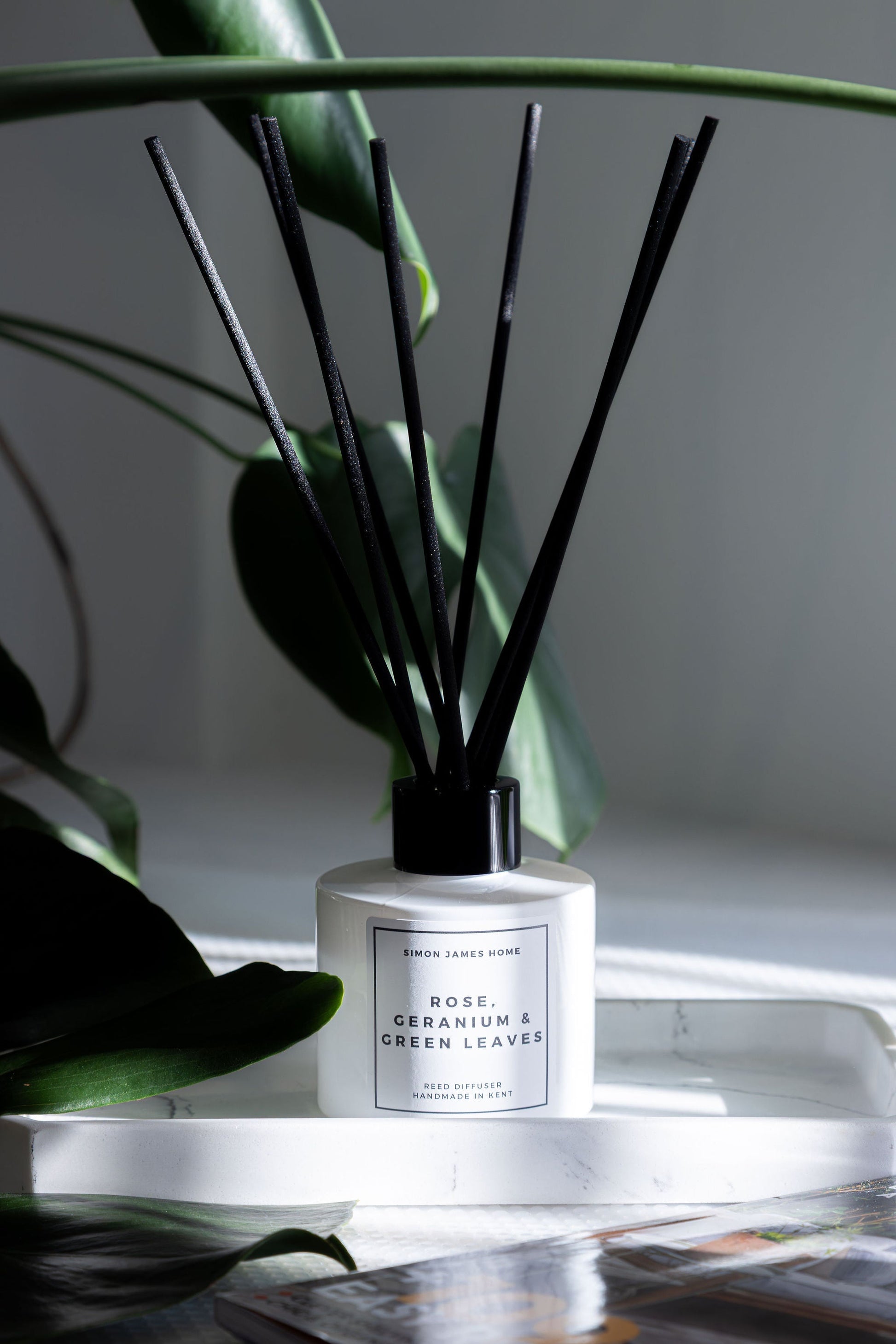 Rose, Geranium & Green Leaves Reed Diffuser - REGN