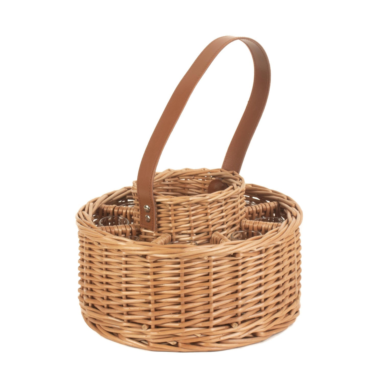Round Whisky Celebration Carrier With 8 Glasses - REGN