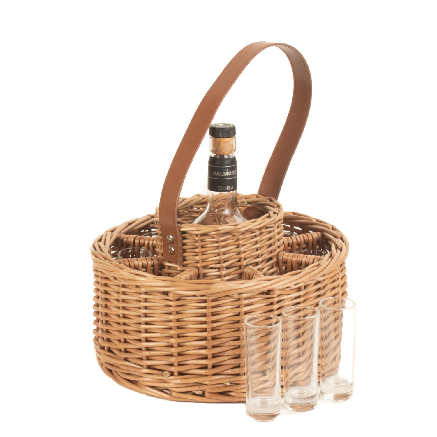 Round Whisky Celebration Carrier With 8 Glasses - REGN